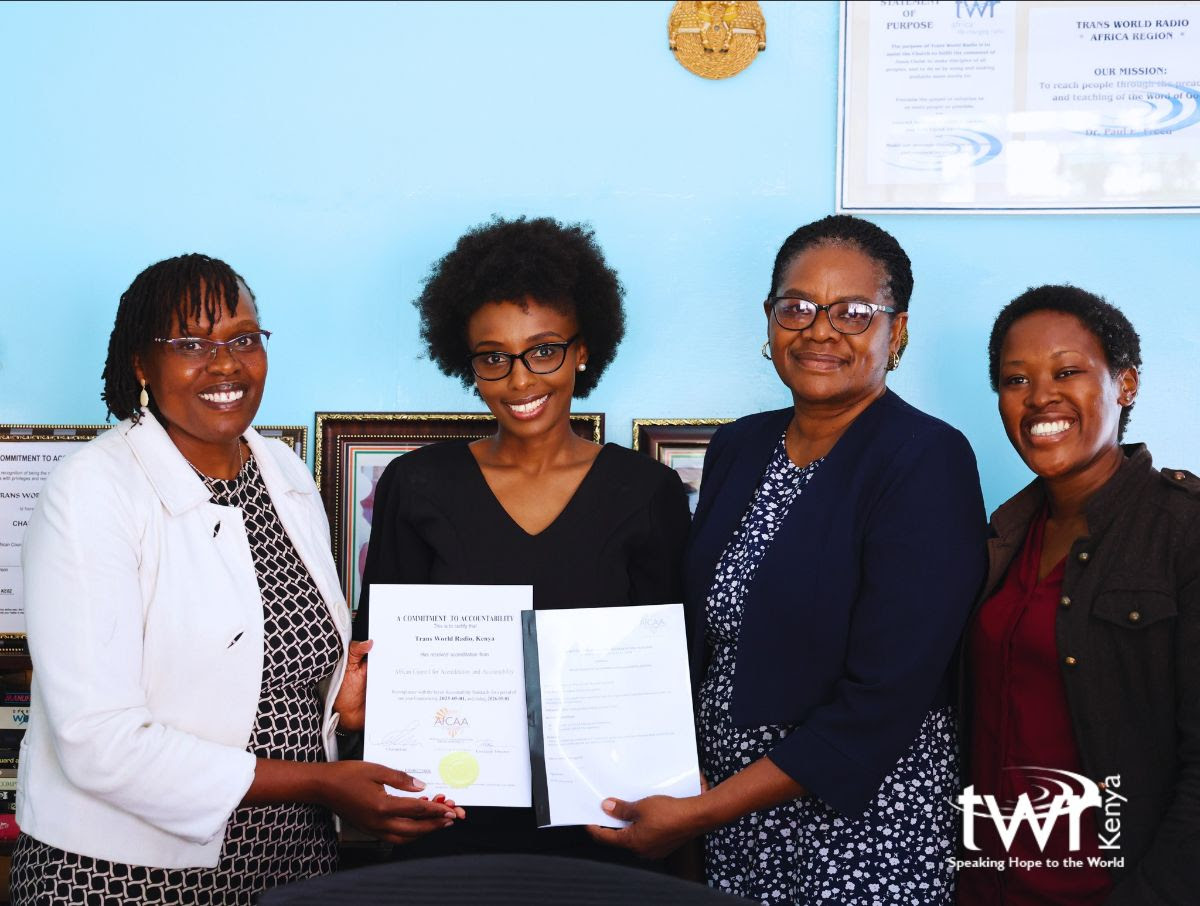 Trans World Radio, Kenya AfCAA Accreditation Awarding Ceremony